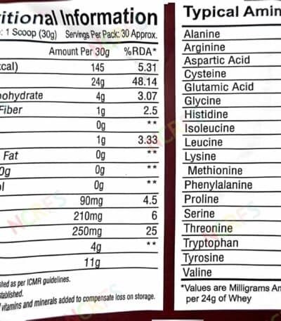 Davisco Food Pure Whey Protein with QR Code