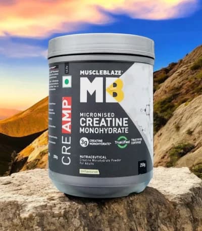 Muscle Blaze Creatine Monohydrate CreAMP 250g 80 Servings