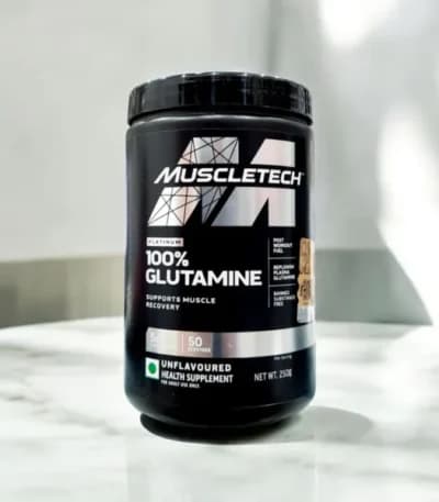 MuscleTech Platinum 100% Glutamine, 250g 50 Servings