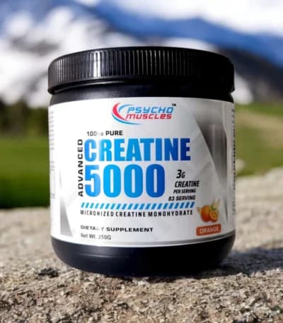 Psycho Muscles Creatine 240g 83 Servings (Orange)