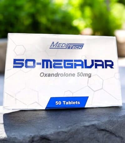 Meditech Pharma Megavar Oxandrolone 50mg 50 Tablets (Original) – Dual Verification Code