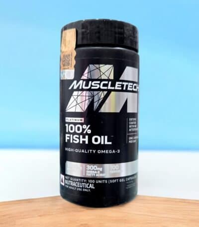 Muscletech Platinum 100% Fish Oil, 1000mg Fish Oil, 300mg 100 Softgel Capsules