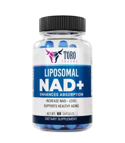 TORO Pharma Liposomal NAD+ Enhances Absorption 60 Capsules