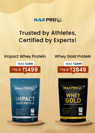 NAKPRO Impact Whey Protein and Whey Gold Protein